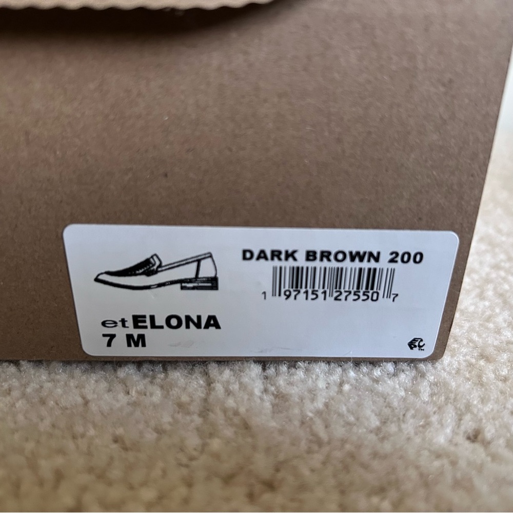 NIB $119 EARTH ELONA GENUINE WOVEN LEATHER LOAFERS - DARK BROWN - 7M - Picture 6 of 6